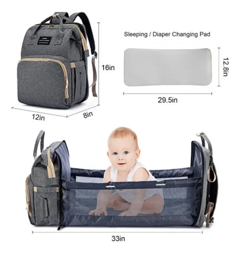Bolso Maleta Pañalera con Cambiador Multifuncional – Comodidad y Organización Total para Mamás Modernas en Colombia 👶✨