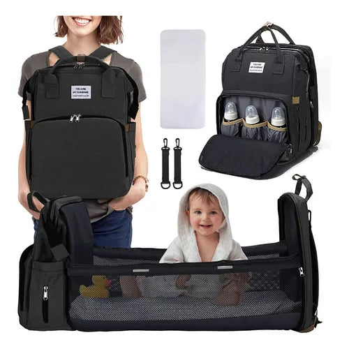 Bolso Maleta Pañalera con Cambiador Multifuncional – Comodidad y Organización Total para Mamás Modernas en Colombia 👶✨
