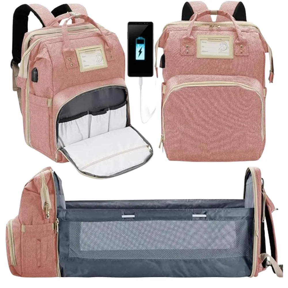 Bolso Maleta Pañalera con Cambiador Multifuncional – Comodidad y Organización Total para Mamás Modernas en Colombia 👶✨