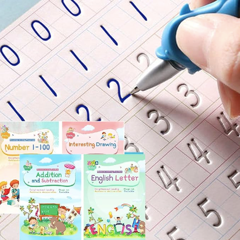 Kit de Libros de Caligrafía Montessori – Aprende a Escribir Jugando y Desarrolla la Motricidad de tus Pequeños 📚✨