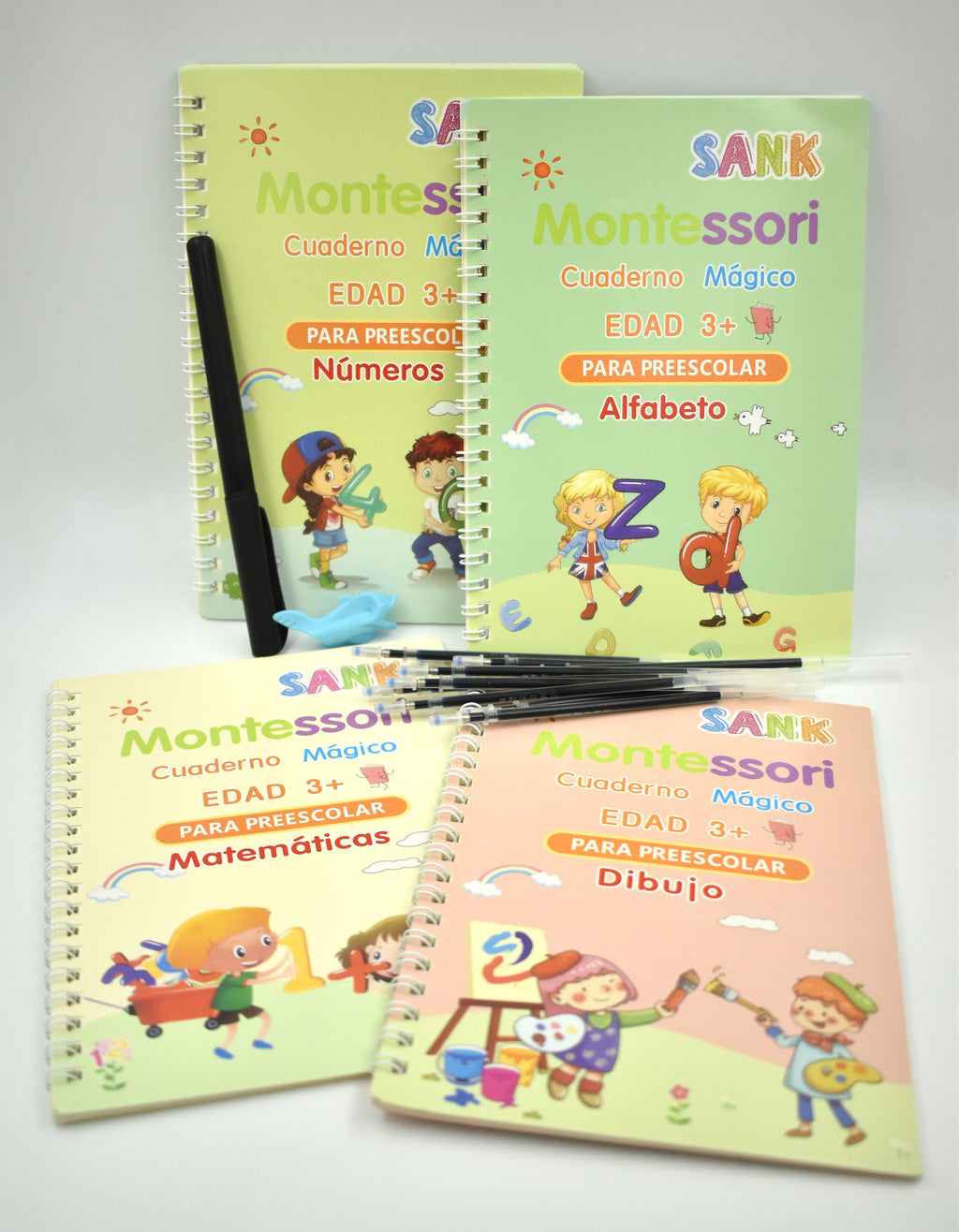 Kit de Libros de Caligrafía Montessori – Aprende a Escribir Jugando y Desarrolla la Motricidad de tus Pequeños 📚✨